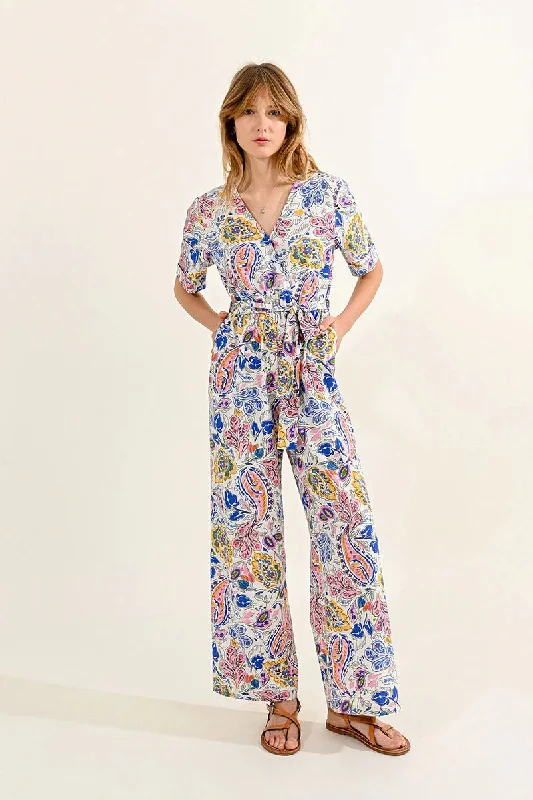 Paisley Print Jumpsuit