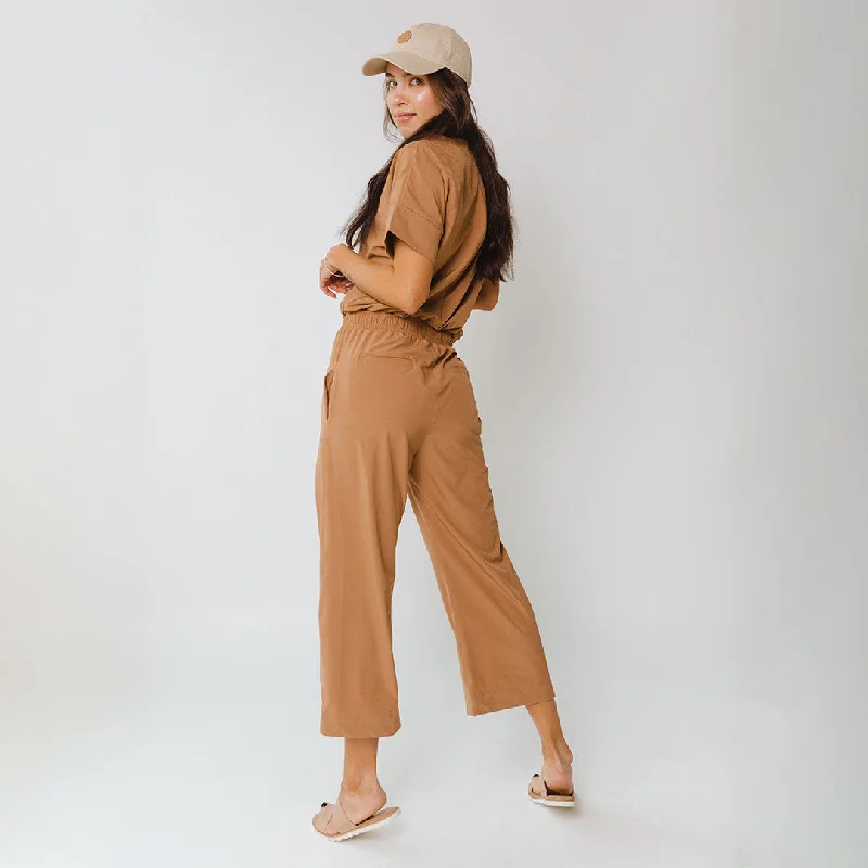 Sand Wide Leg Jumpsuit