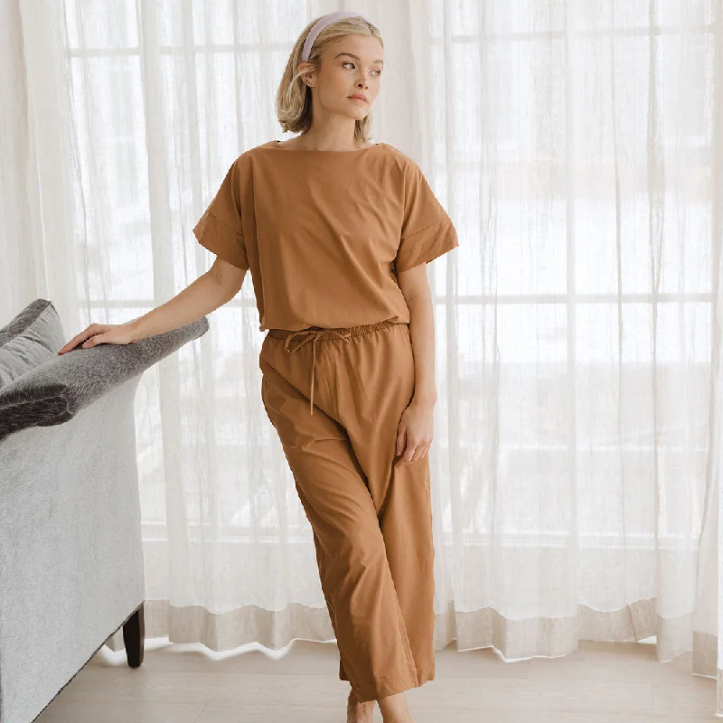 Sand Wide Leg Jumpsuit