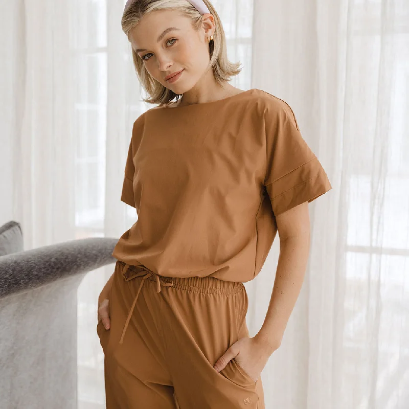 Sand Wide Leg Jumpsuit