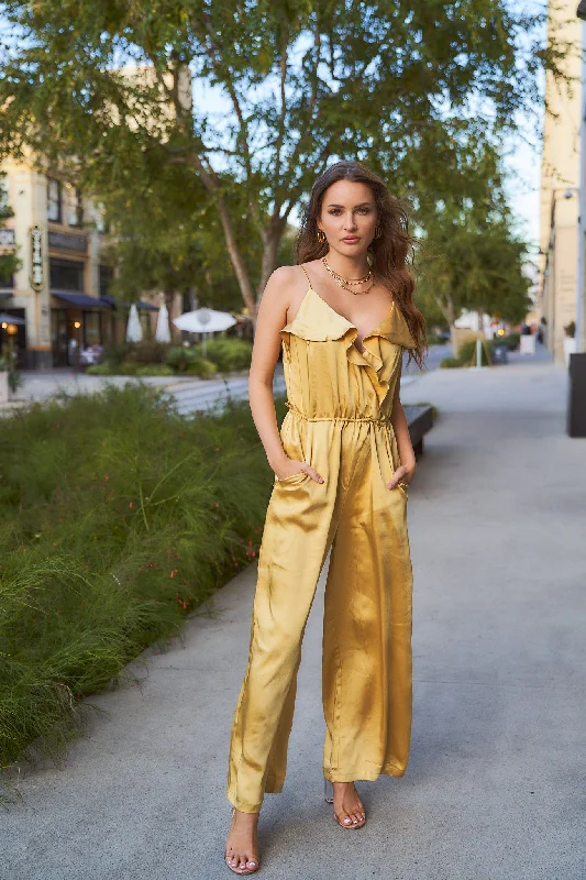 Satin Wide Leg Jumpsuit