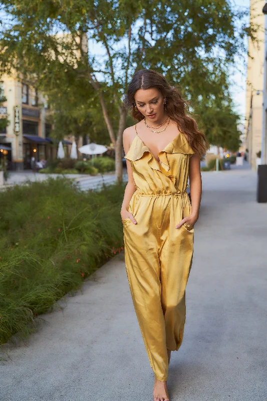 Satin Wide Leg Jumpsuit