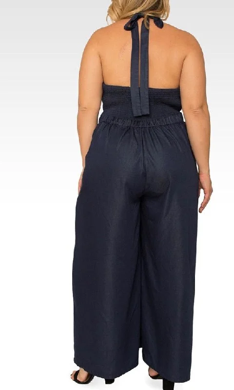 Standards & Practices - London V-Neck Halter Jumpsuit