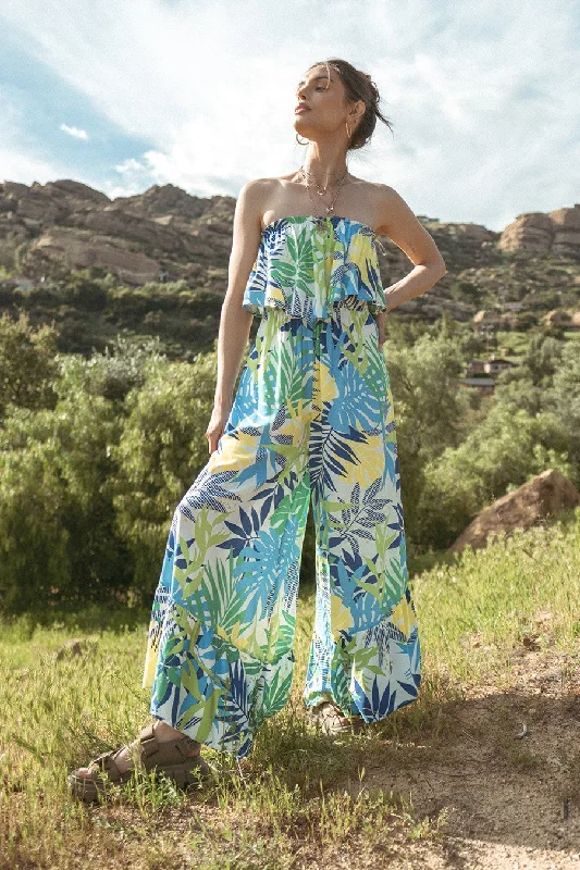 Tropical Delight Wide Leg Jumpsuit