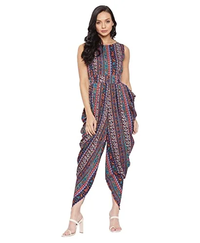 Uptownie Lite Women's Maxi Jumpsuit (Multicolor,Medium)