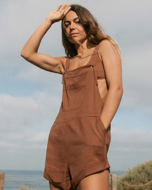 Wild Pursuit Romper - Toasted Coconut