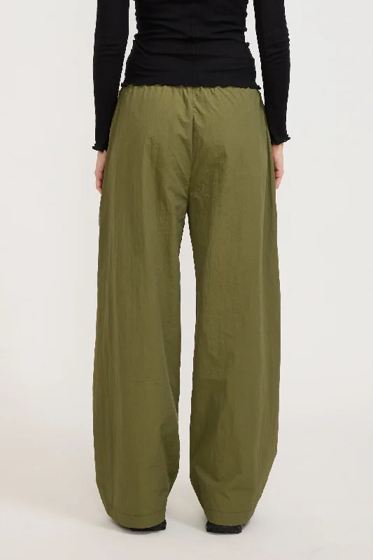 Zipper Track Pants Khaki