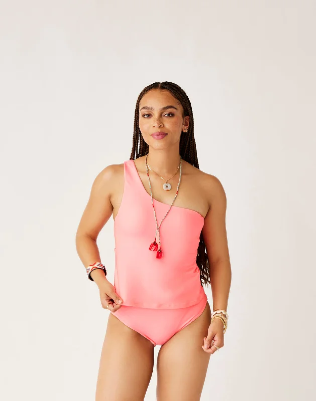 Rio Compression Tankini: Electric Coral