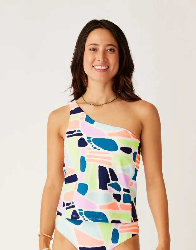 Rio Compression Tankini: Pebble