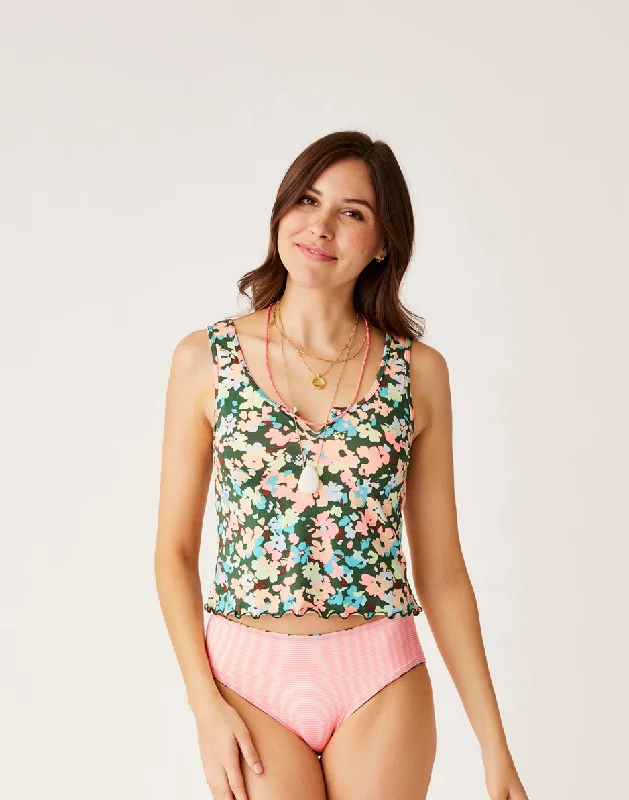 Vida Notchneck Tankini: Wildflower