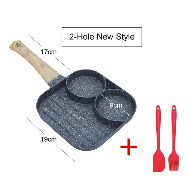 2/4 Hole Frying Pot Pan Thickened Omelet Pan