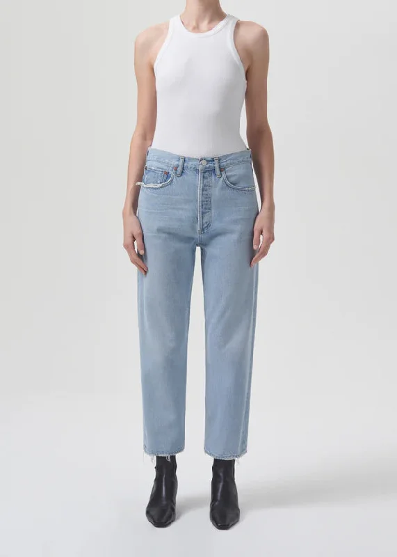 Agolde 90'S Crop Mid Rise Straight Jeans in Reputation