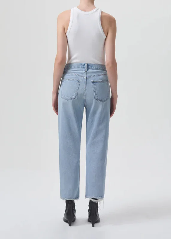 Agolde 90'S Crop Mid Rise Straight Jeans in Reputation