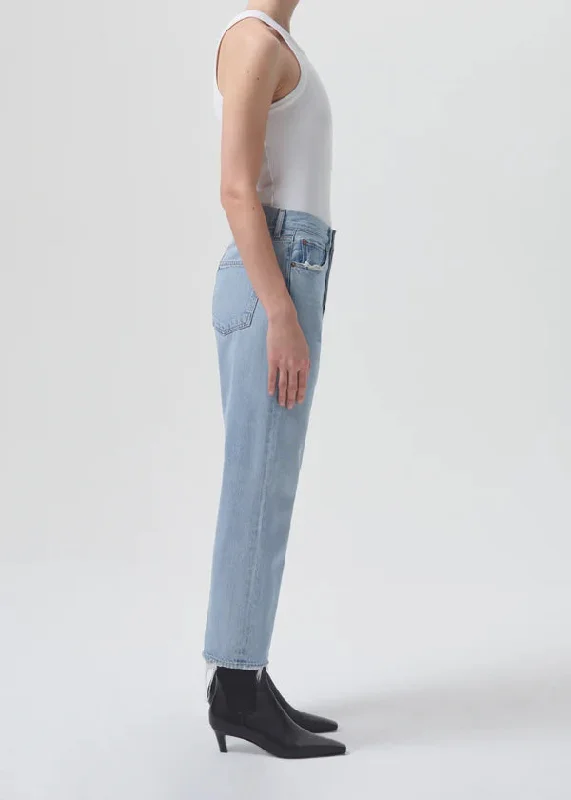 Agolde 90'S Crop Mid Rise Straight Jeans in Reputation