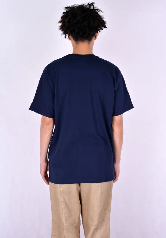 AFTER HOMEWORK LIVA2 DOUBLE T-SHIRT BLUE/RED