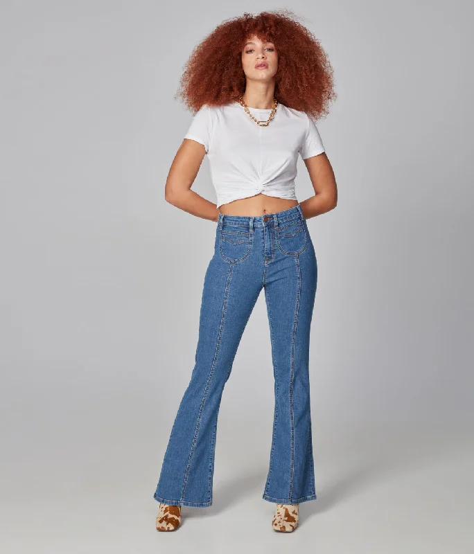 ALICE-VNS High Rise Flare Jeans