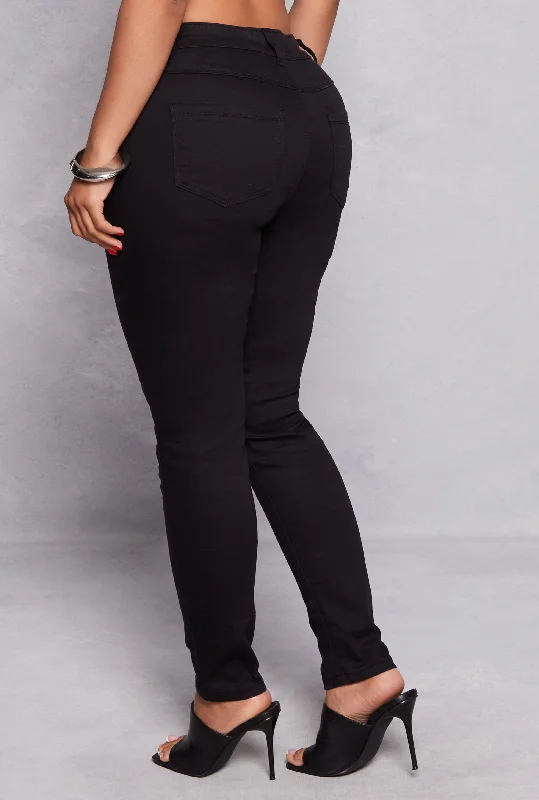 VIP Solid High Waist Skinny Jeans