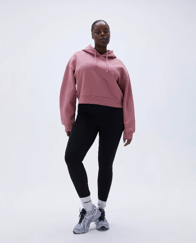 Washed Boxy Hoodie - Dusty Pink