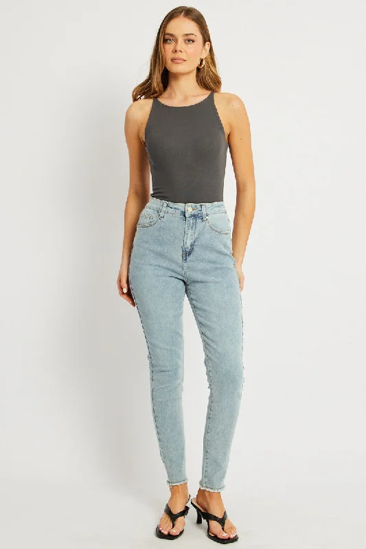 Denim Skinny Jean High Rise