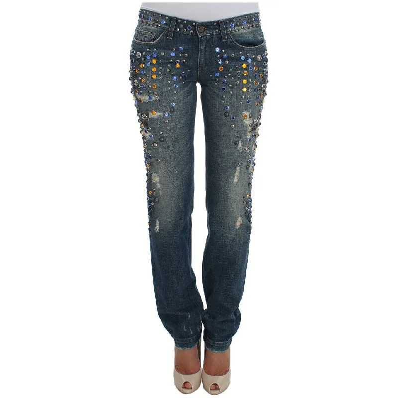 Dolce & Gabbana Enchanted Sicily Crystal Embellished Jeans