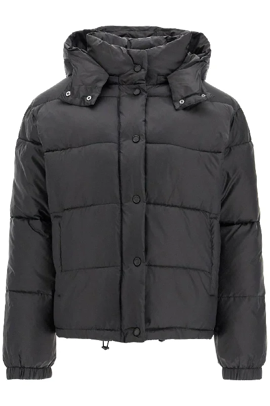 ""down jacket with logo patch 103821 A1ZR NERO LIMOUSINE