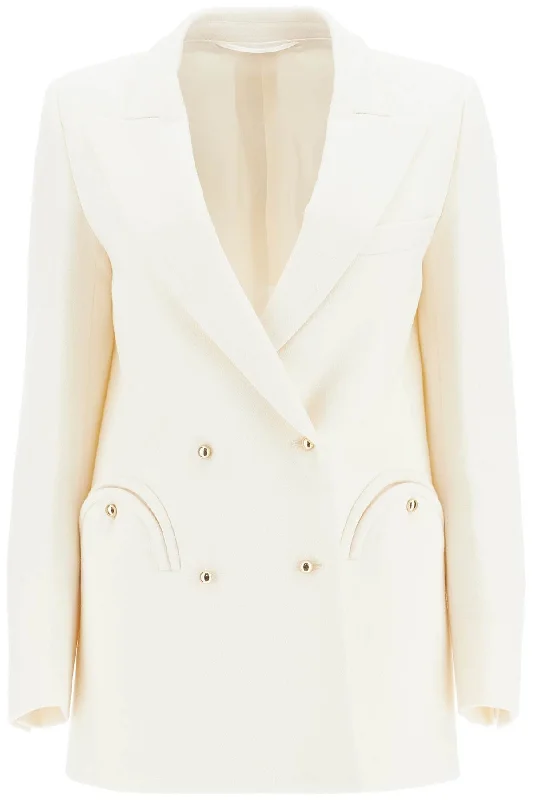 everyday resolute double-breasted blazer EBD19 ESSE 068 CREAM