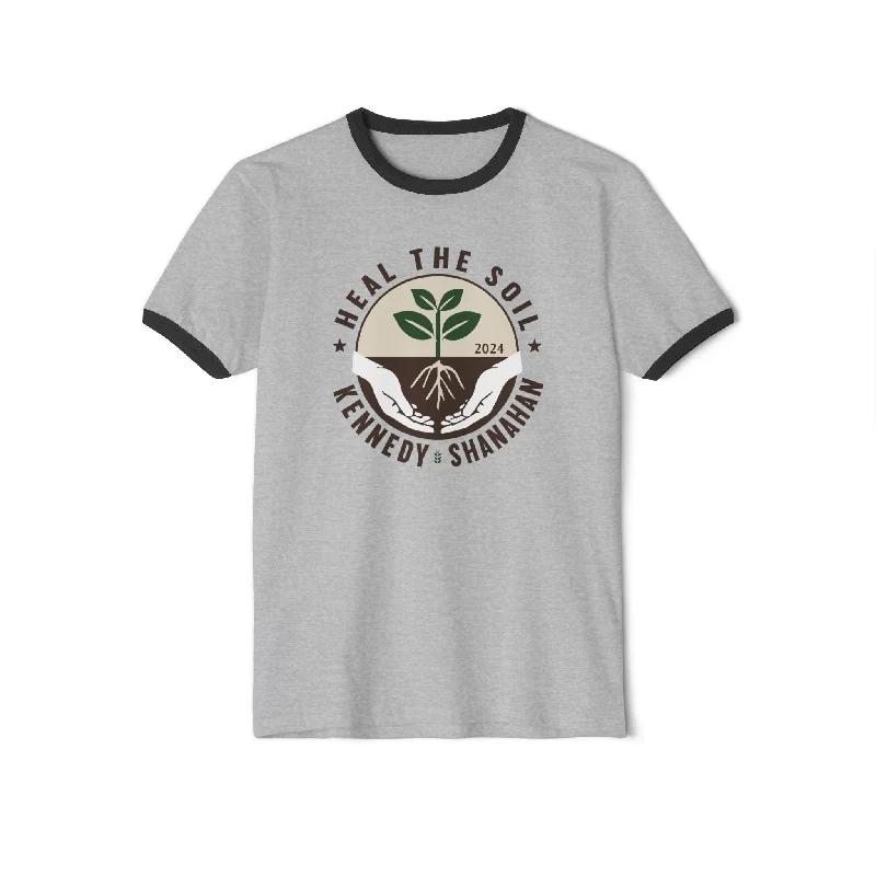 Heal the Soil Unisex Ringer Tee