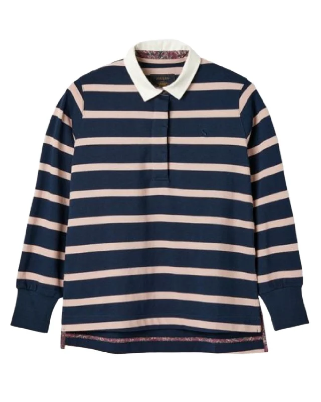 Joules Sammie Striped Heavyweight Cotton Rugby Shirt