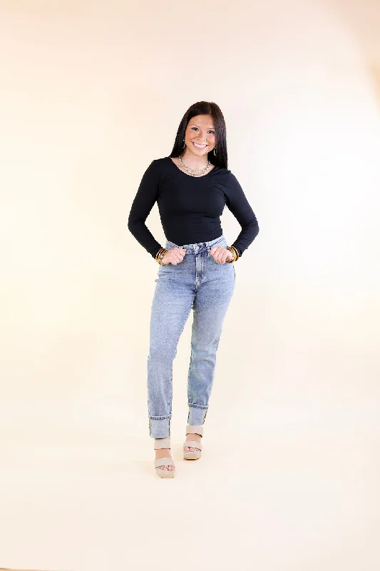 Judy Blue | Easygoing Essentials High Waisted Boyfriend Jean in Vintage Medium Wash