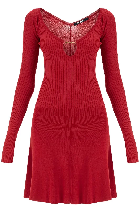 knit dress 'the mini robe pr 241KN356 2358 DARK RED