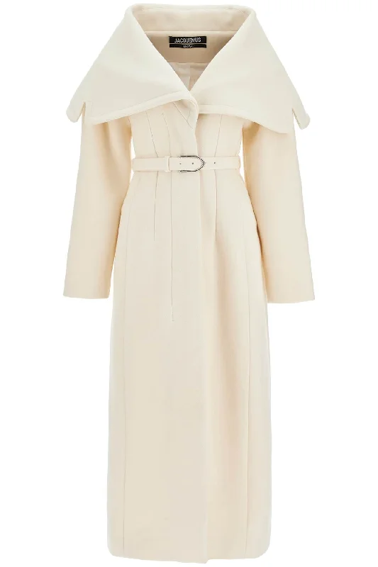 long coat 'the caruso coat 243CO075 1614 OFF-WHITE