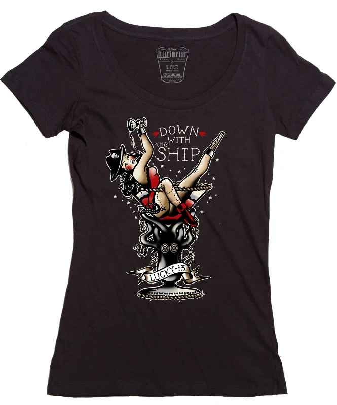 Down With the Ship Scoop Neck T-Shirt