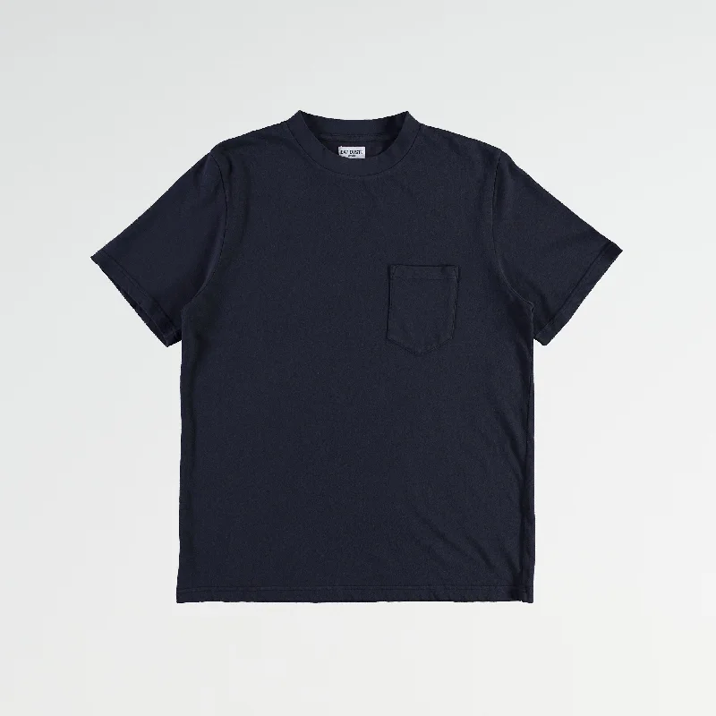 Basic Pocket T Cotton Hemp Navy