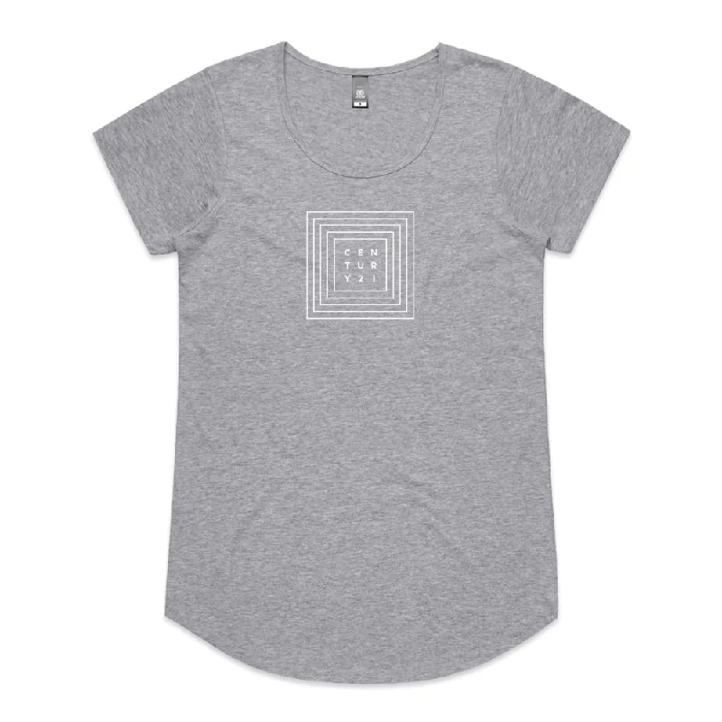 Mali Square Logo Tee - Athletic Grey