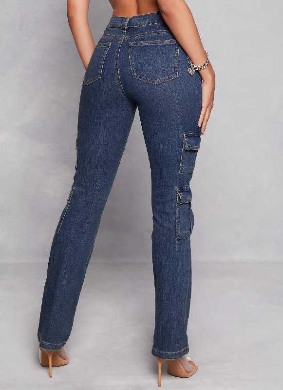 Almost Famous Boot Cut Cargo Jeans