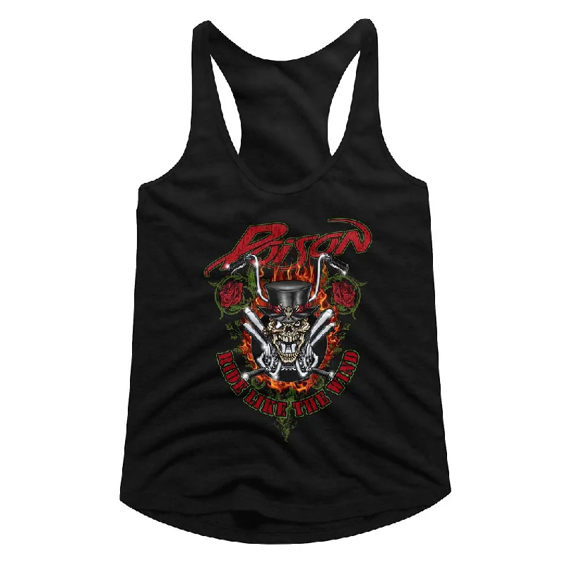 Poison Ride Like the Wind Racerback Tank Top