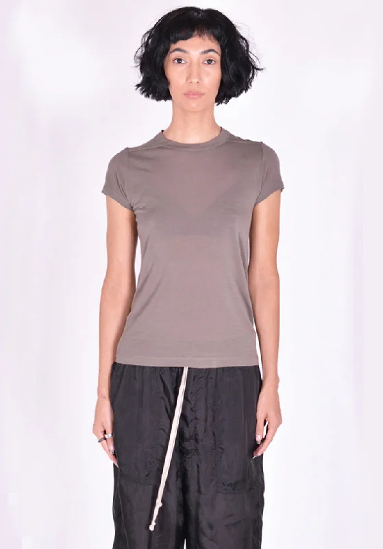 RICK OWENS RP01B4235 JS CROPPED LEVEL T-SHIRT DUST