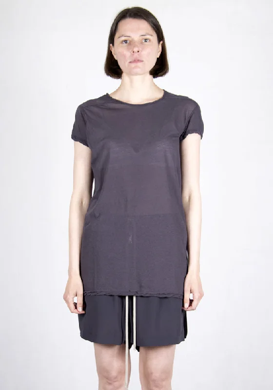 RICK OWENS RP21S3203 UC 76 LEVEL SHORT SLEEVE T-SHIRTS PLUM