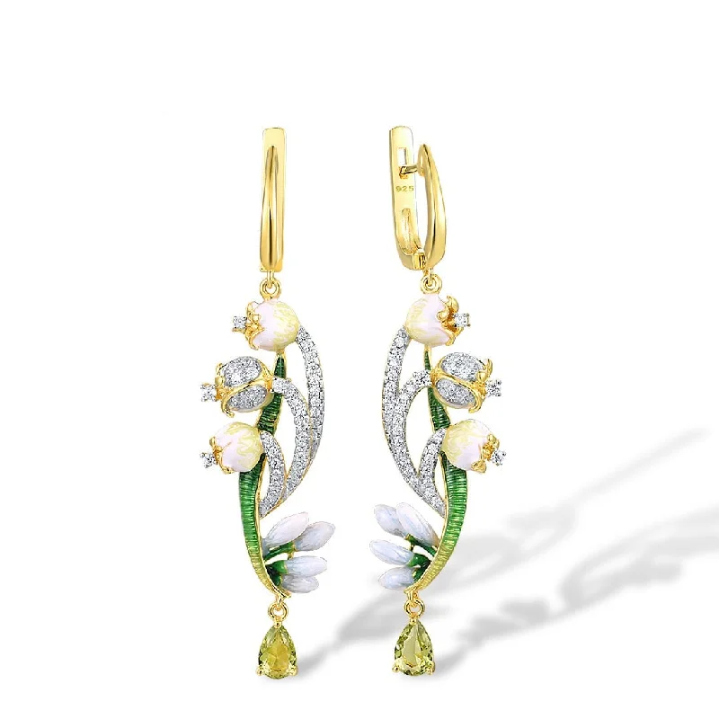 Sterling Silver Drop Earrings For Women