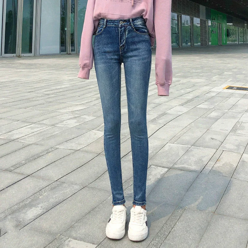 Women High Waist Jeans