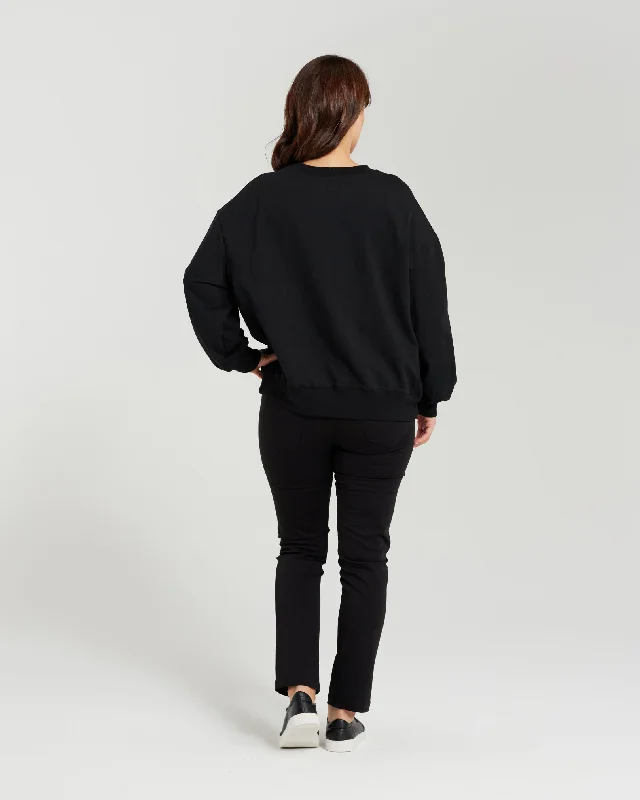 Zafina Nyla Sweatshirt - Black Floral