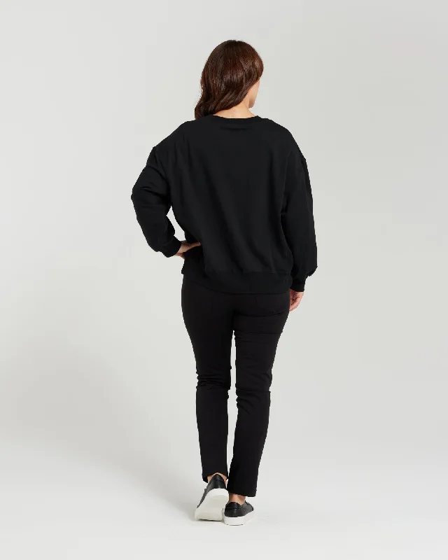 Zafina Nyla Sweatshirt - Black Heart