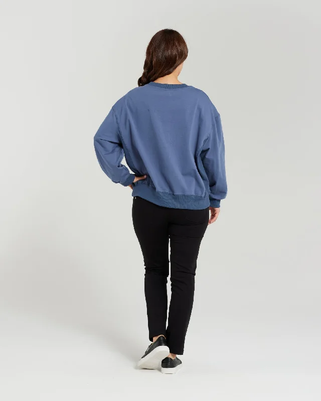 Zafina Nyla Sweatshirt - Blue Heart