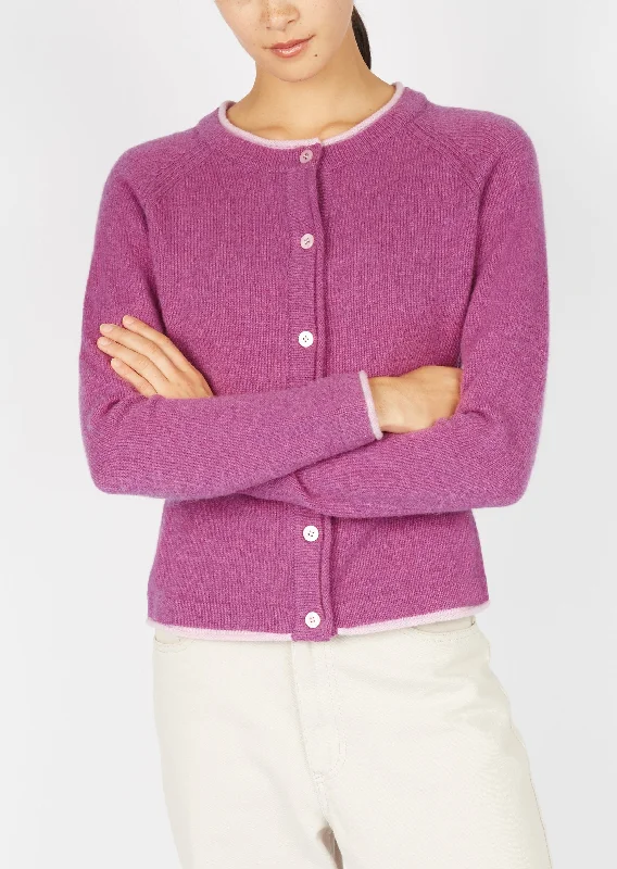 IrelandsEye Killiney Cardigan - Boysen Berry