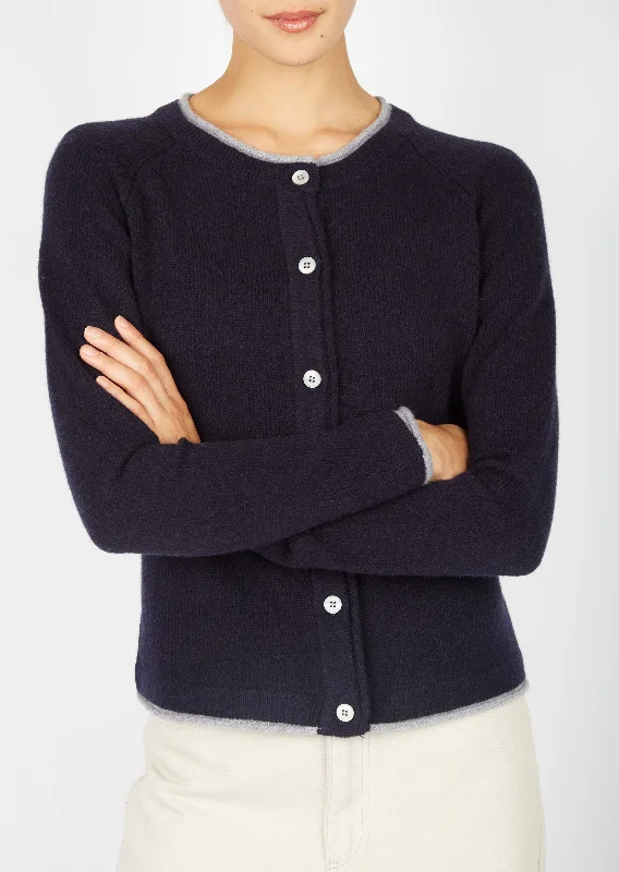 IrelandsEye Women's Killiney Cardigan |Navy