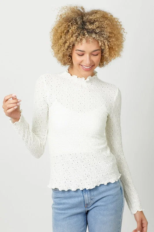 Sabina Textured Knit Top