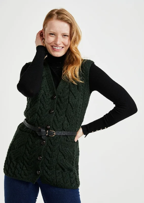 Saoirse Aran Supersoft Cardigan | Green