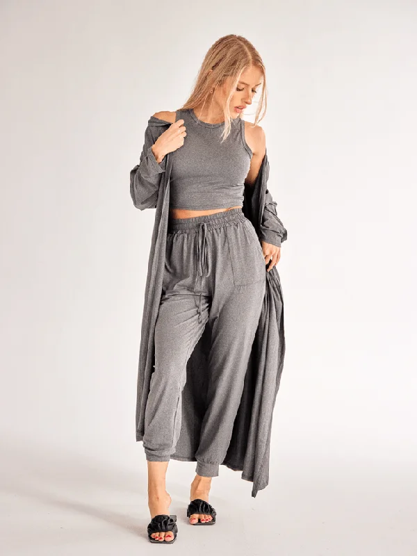 Cardigan Lounge Three-Piece Set