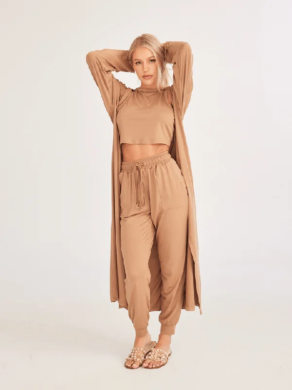 Cardigan Lounge Three-Piece Set