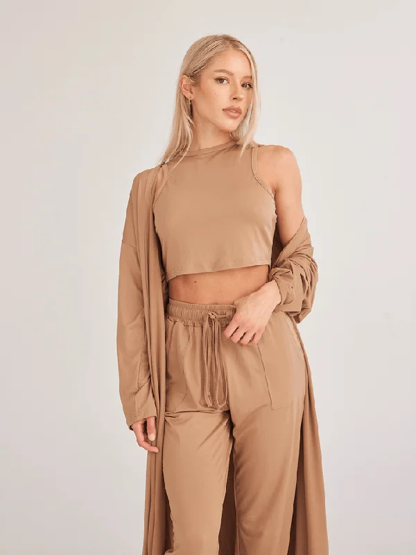 Cardigan Lounge Three-Piece Set